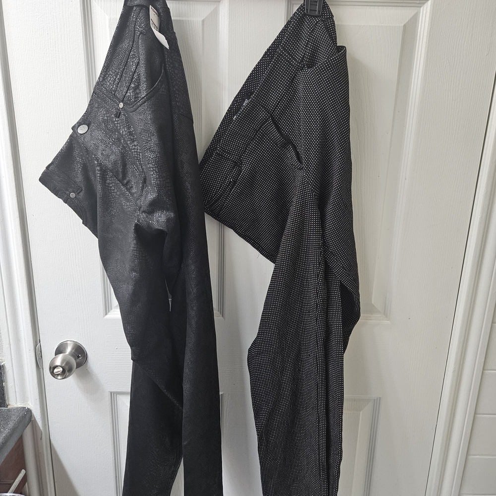Black and White Patterned Pants